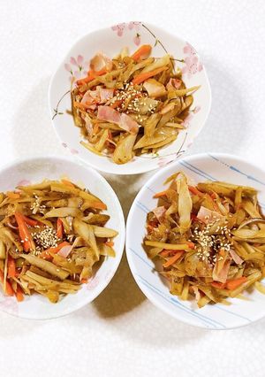 我が家のきんぴらごぼう-レシピのメイン写真