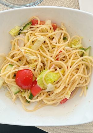 さっぱり冷やし中華風スパサラ♪冷製パスタ-レシピのメイン写真