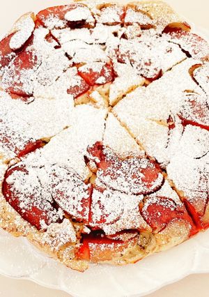 林檎(赤ワインコンフォート)と紅茶ケーキ-レシピのメイン写真