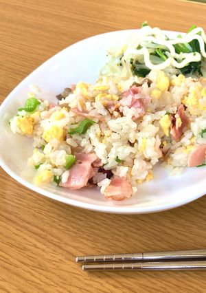 冷蔵庫にあるもので♡　適当チャーハン-レシピのメイン写真