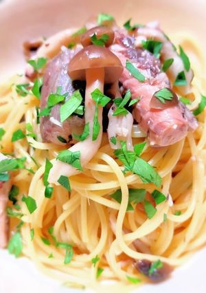 すっぱ美味しい！サバ缶レモンパスタ-レシピのメイン写真