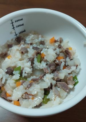 小型犬の砂肝ご飯-レシピのメイン写真