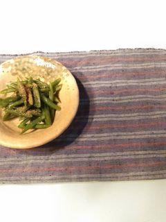 インゲン豆のゴマ和え-レシピのメイン写真