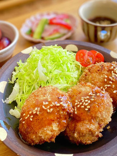 もやしでかさ増し♡節約豚こまカツ-レシピのメイン写真