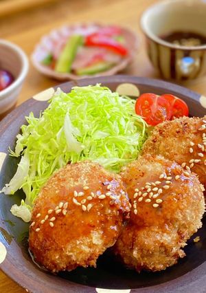 もやしでかさ増し♡節約豚こまカツ-レシピのメイン写真