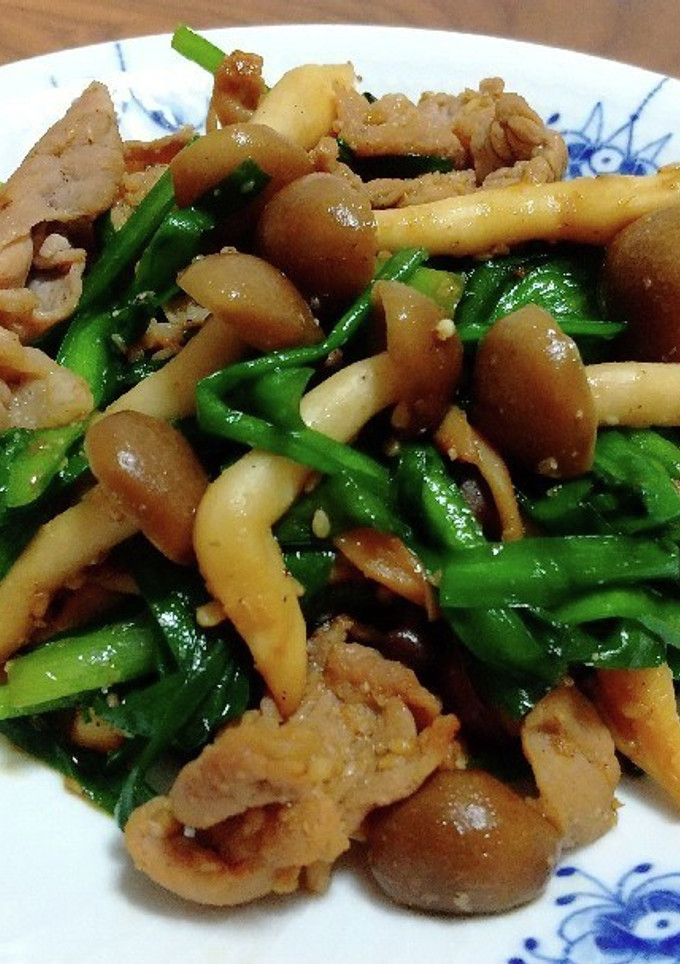 豚肉とにらのごまにんにく炒め-レシピのメイン写真