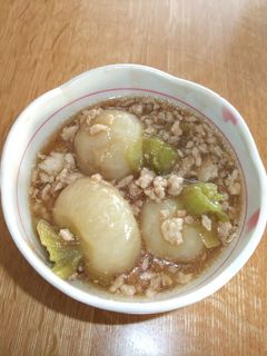 ほんのり甘い かぶのそぼろあんかけ-レシピのメイン写真