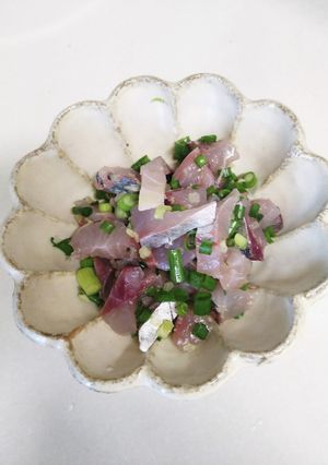 鯵の生姜ねぎ和え-レシピのメイン写真