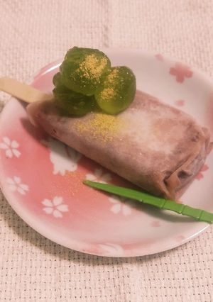 わらび餅抹茶色 & あずきバー合体~-レシピのメイン写真