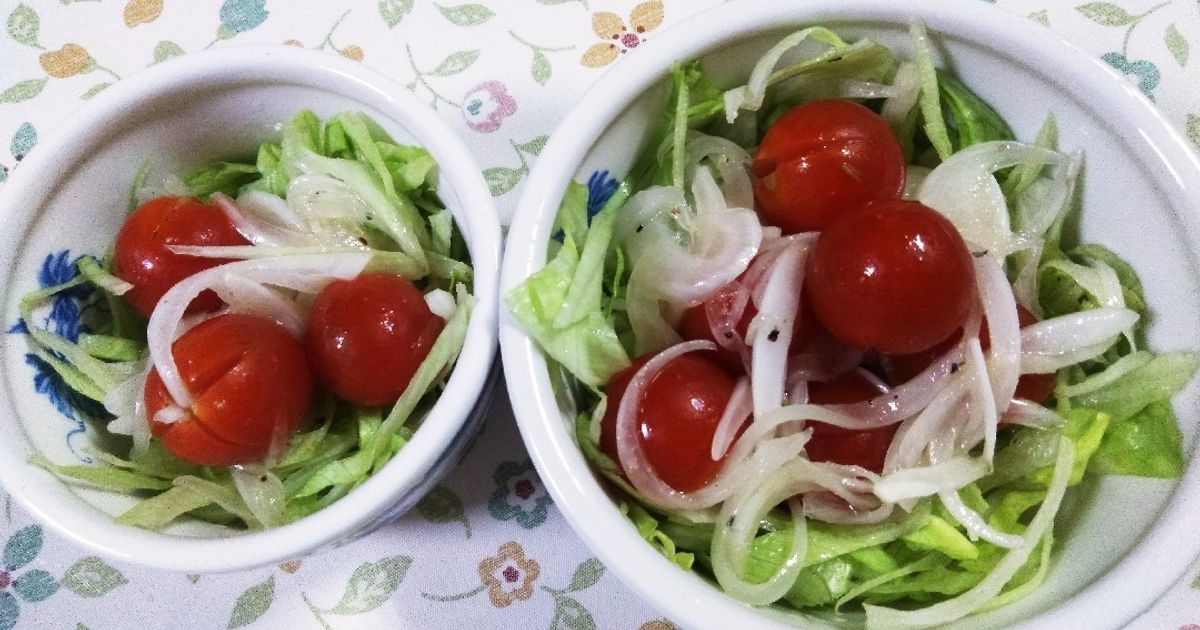 プチトマトと玉ねぎのサラダ by 7nene 【クックパッド】 簡単おいしい