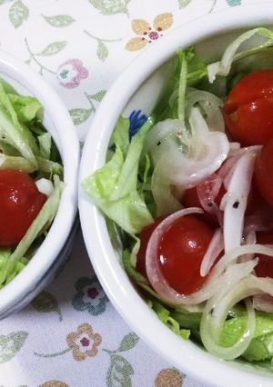 プチトマトと玉ねぎのサラダ-レシピのメイン写真