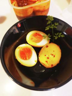 ダイソー味玉メーカーで作る!花椒辣醤味玉-レシピのメイン写真