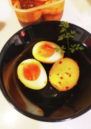 ダイソー味玉メーカーで作る!花椒辣醤味玉-レシピのメイン写真