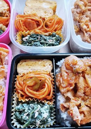 高校生息子、旦那、娘弁当(6/13)-レシピのメイン写真