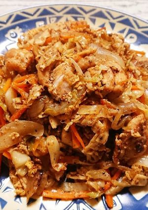 お酒のあてに!!スリランカ風旨辛野菜炒め-レシピのメイン写真