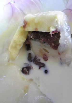 豆乳でさつまいもとあんこのお汁粉-レシピのメイン写真