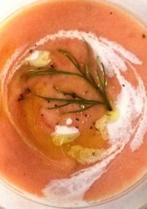 ヨーグルトとトマトのガスパッチョ-レシピのメイン写真