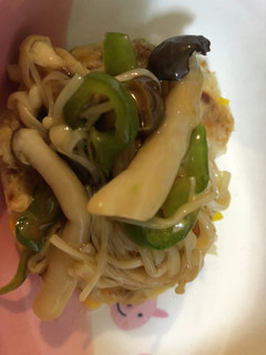 鯵豆腐バーグきのこあんかけ-レシピのメイン写真