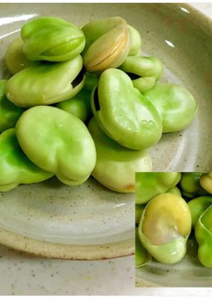 ★豆が飛び出す　そら豆の塩ゆで　茹で方-レシピのメイン写真