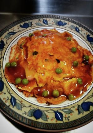 甘酢餡かけ天津丼！❨(@≧↺≦@)❩wノ-レシピのメイン写真
