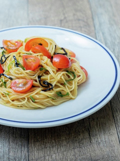 ミニトマトと塩昆布の冷製パスタ-レシピのメイン写真