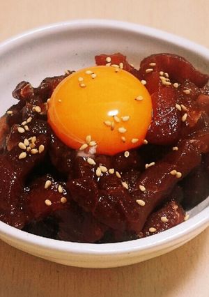 簡単おかず:マグロ漬け-レシピのメイン写真