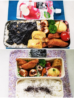 手羽から揚げ&カジキフライ弁当-レシピのメイン写真