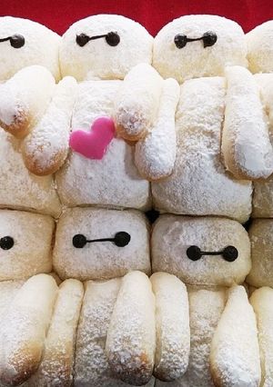 キャラパン♡ベイマックスちぎりパン-レシピのメイン写真