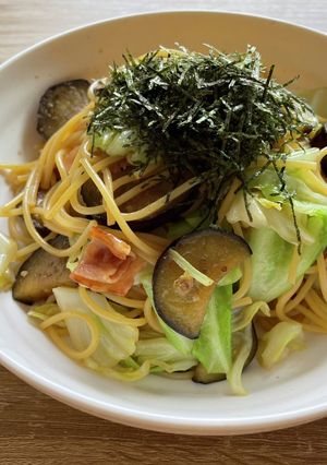 キャベツとナスの和風パスタ-レシピのメイン写真