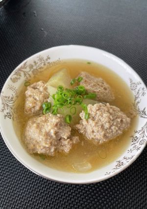 冬瓜のふわふわ肉団子スープ-レシピのメイン写真