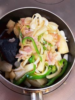 長芋とベーコン野菜炒め-レシピのメイン写真
