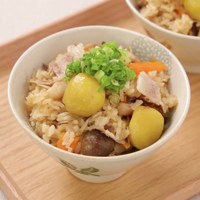 栗の五目炊き込みご飯