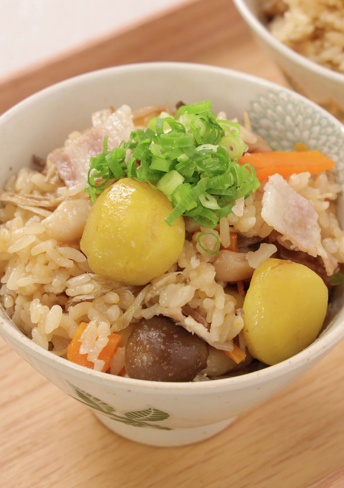 栗の五目炊き込みご飯-レシピのメイン写真