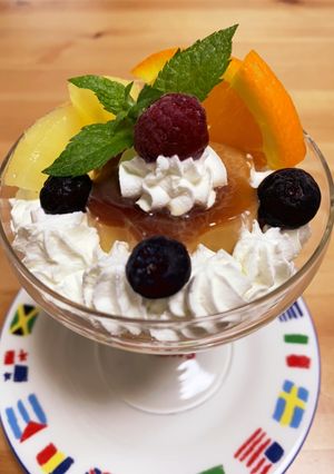 プリンアラモード-レシピのメイン写真