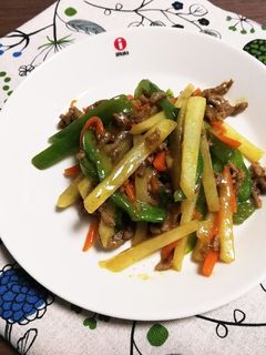 ピーマンの彩りカレーきんぴら-レシピのメイン写真