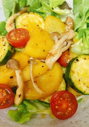 グリル野菜&きのこ☆和風 醤油マリネ-レシピのメイン写真