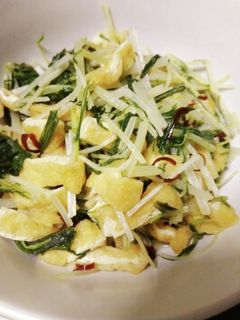 水菜のピリ辛煮浸し-レシピのメイン写真