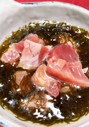 鰹もずく酢-レシピのメイン写真