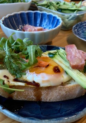 朝食べたい適当豪華オープンサンドちゃん-レシピのメイン写真