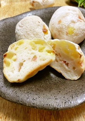 もちもち★ベーコンチーズお米パン-レシピのメイン写真