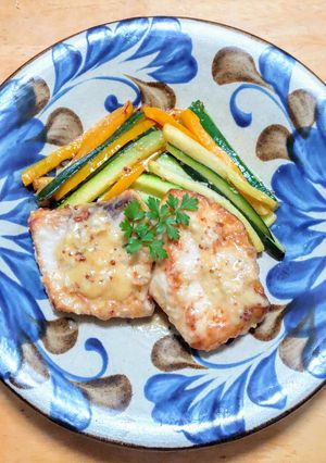 メカジキとズッキーニの辛子マヨネーズ焼き-レシピのメイン写真
