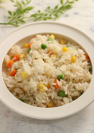 レンジで簡単！ブラックペッパーライス-レシピのメイン写真