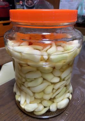 パリパリ！米酢で作る母のらっきょう漬け♪-レシピのメイン写真