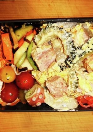 韓国スパム（リチャム）でゴーヤチャンプル-レシピのメイン写真