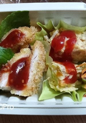 6月14日のお弁当人参しりしり-レシピのメイン写真