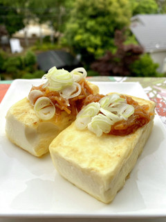 豆腐ステーキ、なめ茸のせて-レシピのメイン写真