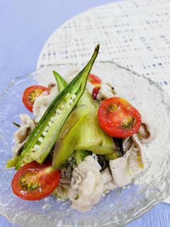 ゆで豚と夏野菜のピリ辛マリネ-レシピのメイン写真