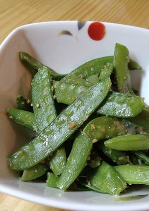 スナップエンドウのマヨ胡麻あえ-レシピのメイン写真