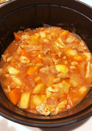 簡単！離乳食にも！野菜のトマトチキン煮込-レシピのメイン写真