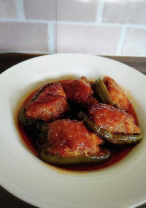 煮込み肉詰めピーマン-レシピのメイン写真